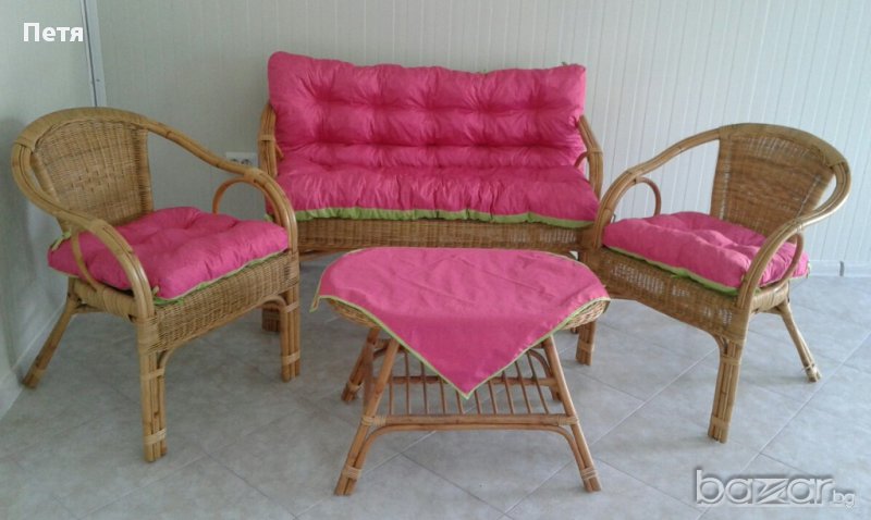 Възглавници за люлка, пейка, стол, ратан. Сенник. Шатра. Чадър. Покривало, снимка 1