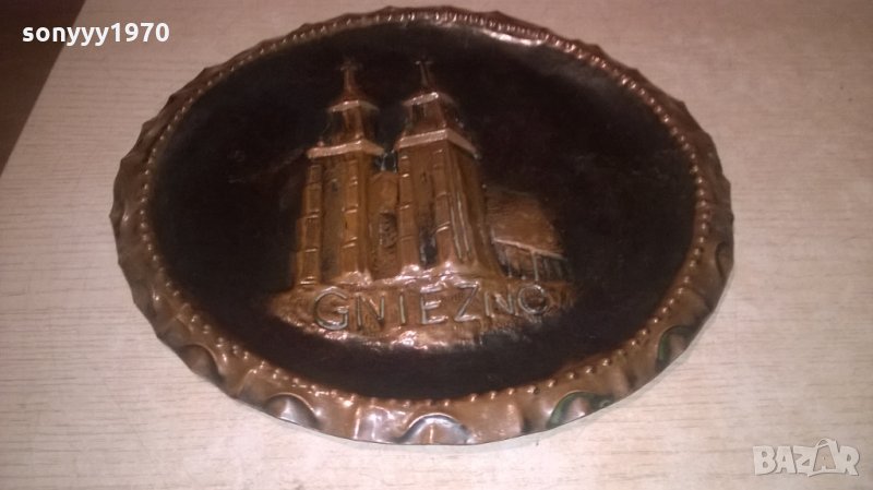 gniezno-27см-ретро колекция-метална картина за стена, снимка 1