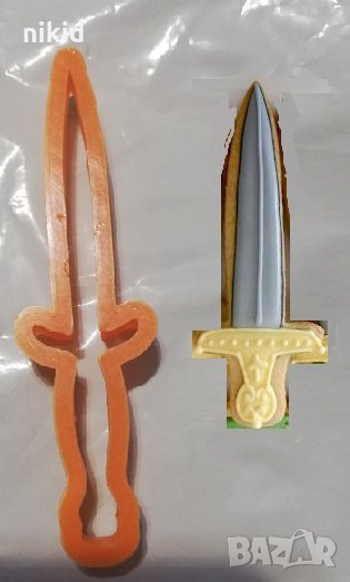 Кама Сабя Пластмасов резец форма за тесто бисквитки фондан, снимка 1