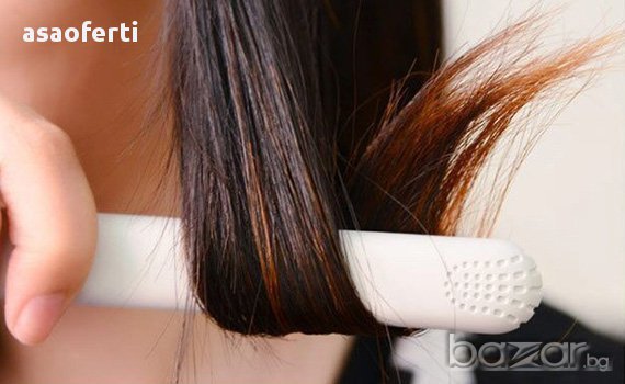 Мини преса за изправяне на коса с керамично покритие , снимка 1