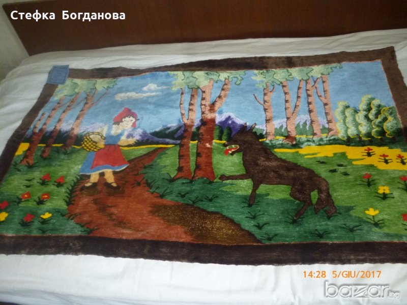 Фъкан килим  "Вълкът и червената шапчица", снимка 1