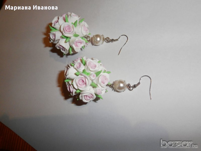 обеци "рози", снимка 1