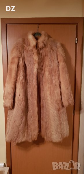 Дълго палто от естествен косъм - червена лисица, снимка 1