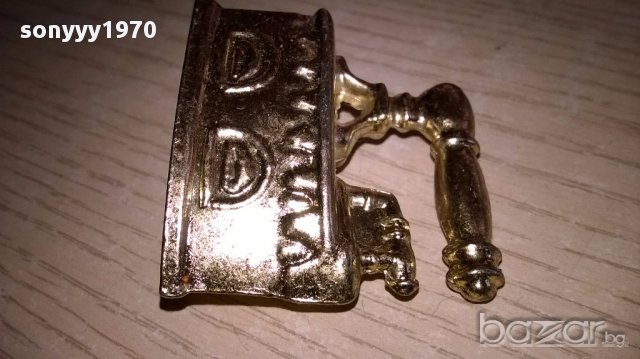 Мини ретро колекция-ютия-бронз/месинг-5х4х2см-внос швеицария, снимка 10 - Антикварни и старинни предмети - 17527686