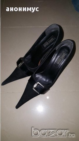 Обувки естествен велур