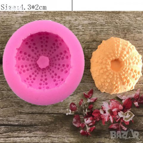 Кръгла Мида рапан силиконов молд калъп форма шоколад декорация торта глина сапун