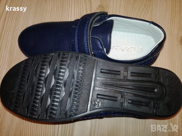 НОВИ кожени детски обувки велкро (номер 32), снимка 3 - Детски обувки - 26194790