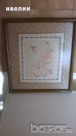 стара картина везана на плат