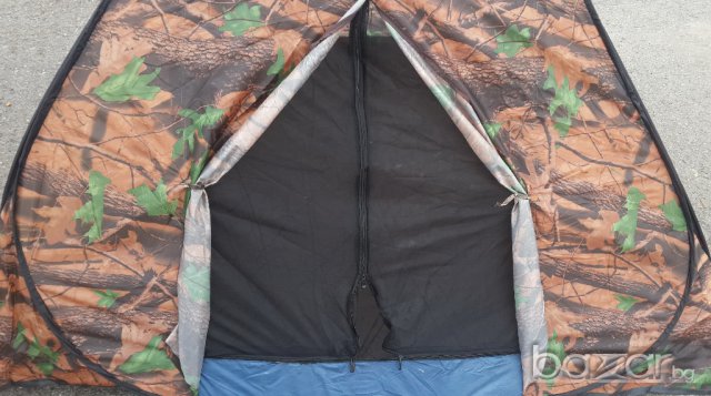 Палатка  триместна саморазгъваща се 200/200/135см, снимка 5 - Палатки - 6624120