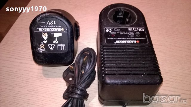 Blаck & decker-зарядно+батерия-комплект-не зарежда-внос англия, снимка 5 - Други инструменти - 15281811