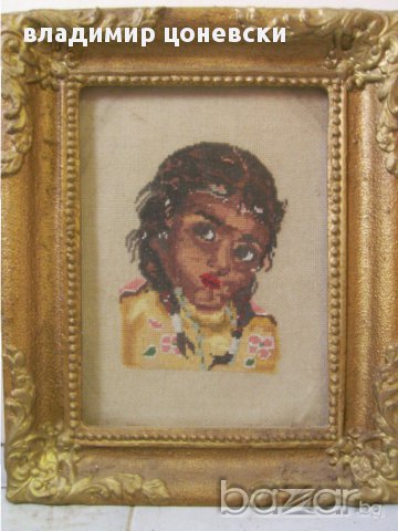 гоблен Момиче,картина,пано, снимка 1 - Гоблени - 16955534