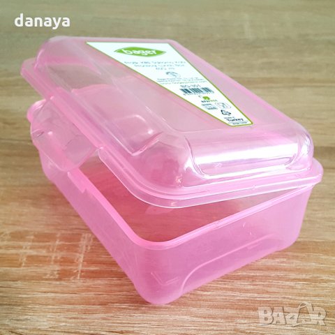 Малка пластмасова кутия за храна прозрачна BPA FREE 450ml, снимка 2 - Кутии за храна - 25170032
