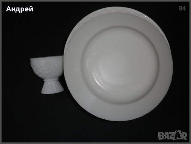 Комплект дълбоки и красиви чинии от аркопал + подарък, снимка 3 - Чинии - 23008374