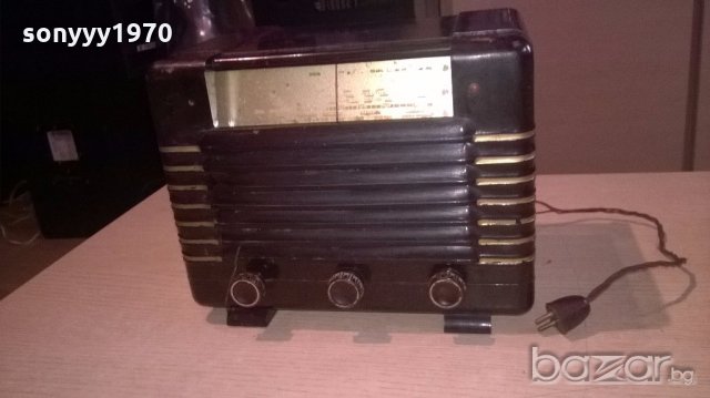 антика-бакелитово-лампово радио-внос франция, снимка 9 - Ресийвъри, усилватели, смесителни пултове - 19440136