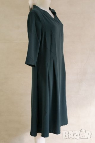 Зелена рокля с ефектно деколте марка Margo Collection, снимка 8 - Рокли - 22991460