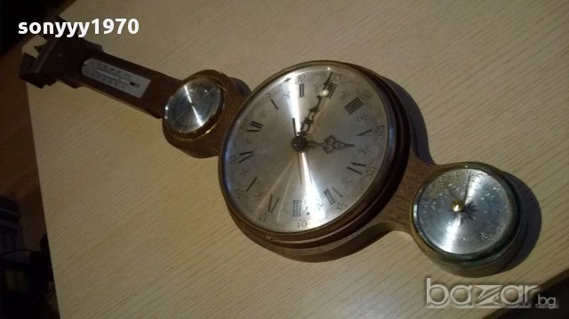 ПОРЪЧАН-Месинг-антика-ретро часовник с уреди 70/20см, снимка 9 - Антикварни и старинни предмети - 13739651