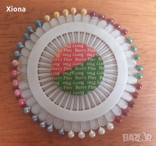 Нови неизползвани шивашки карфици/топлийки с перлени глави, снимка 2 - Други инструменти - 22919343