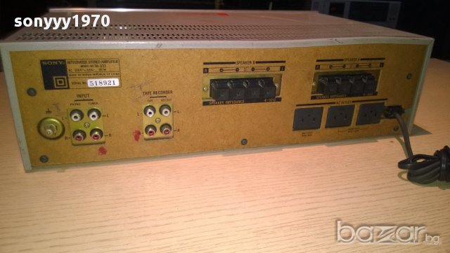 sony ta-333 integrated amplifier-180w-made in taiwan-внос швеицария, снимка 15 - Ресийвъри, усилватели, смесителни пултове - 10352710