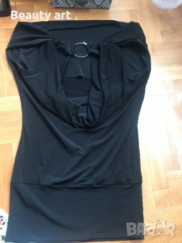 Черна къса рокля