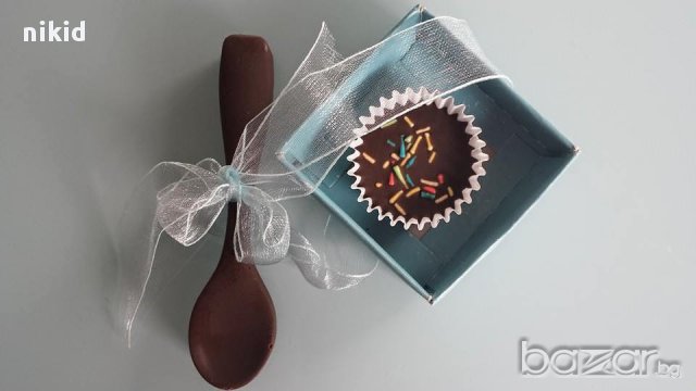 Лъжица лъжици лъжички сладка лъжичка силиконов молд форма калъп шоколадова фондан шоколад гипс, снимка 2 - Форми - 8760922