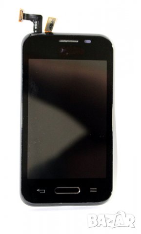 LCD дисплей за LG L40 D160 комплект + тъч скрийн + рамка /Черен/