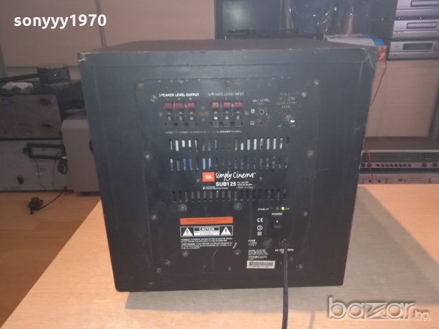 jbl sub125-powered subwoofer-36х33х33см-внос швеицария, снимка 5 - Тонколони - 20484309