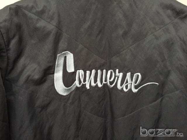 Дамско яке CONVERSE оригинал, size S, сиво с МЕТАЛНИ ОТБЛЯСЪЦИ, с надпис на гърба, с вата, НОВО, снимка 6 - Якета - 12955111