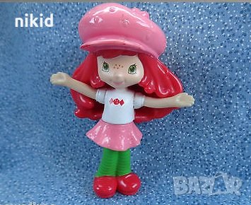 Ароматизирана кукла Ягодка момиче за сладки ягодов сладкиш фигурка топер pvc за игра и украса торта