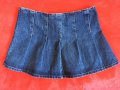 HM нова къса дънкова пола с паднала талия L, снимка 3