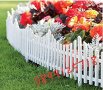 Бяла градинска ограда-240х32 см./ декоративна градинска ограда