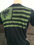 Мъжка тениска Affliction American Customs Black & Green Skull , снимка 3