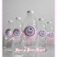 етикети за минерална вода за детски рожден ден с ХЕлоу Кити, снимка 1 - Други - 15163947