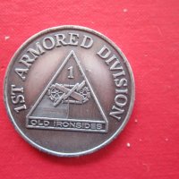 Американски военен знак значка монета Железния Войник, снимка 3 - Колекции - 25482035