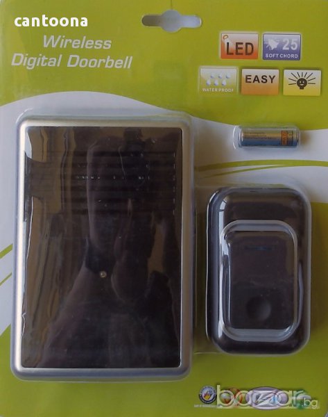 Безжичен електронен звънец  за врата на 220 V - DS-3903, снимка 1