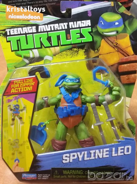 TMNT Базова екшън фигура Костенурките Нинджа Ninja Spyline Leo, снимка 1