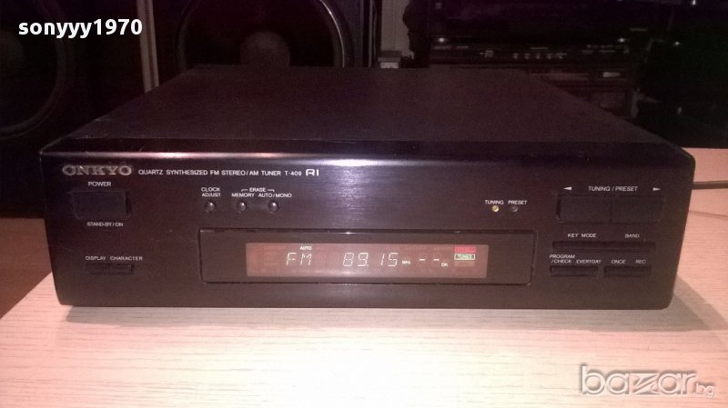 Onkyo t-409 stereo tuner-made in japan-внос швеицария, снимка 1