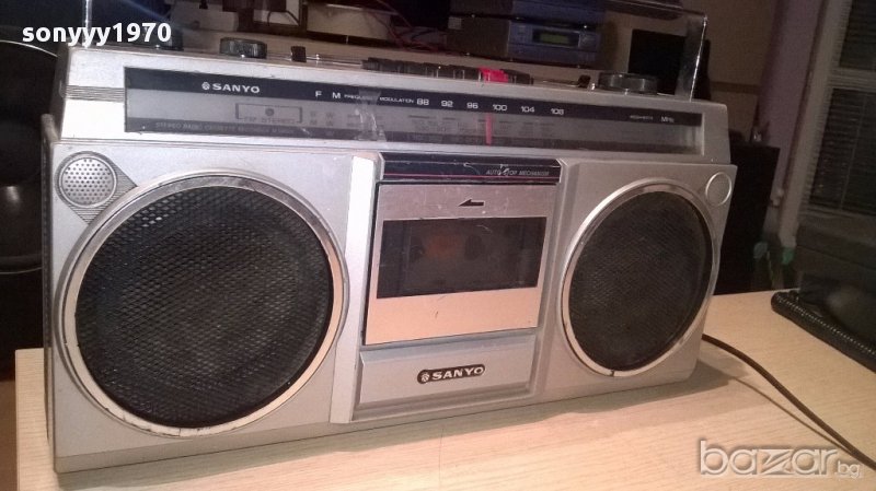  sanyo m9800l-japan-ретро касетофон-внос швеицария, снимка 1