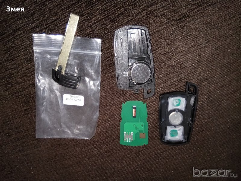 Ключ за БМВ 1,3,5,7, Х1 и Х6 серия(BMW) нов комплект с чип ID 46 и платка, снимка 1