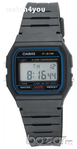 █▬█ █ ▀█▀ ОРИГИНАЛЕН ЧАСОВНИК CASIO F-91W. КАСИО Ф 91. F-91W-1YEF F91, снимка 2 - Мъжки - 11925925