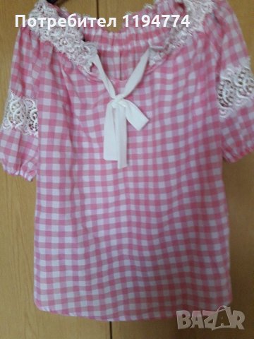 Дамска блуза с дантела, снимка 3 - Ризи - 21514404