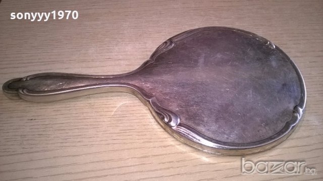 АНТИКА-Ретро огледало-метално-27х14см-внос швеицария, снимка 8 - Антикварни и старинни предмети - 18474771