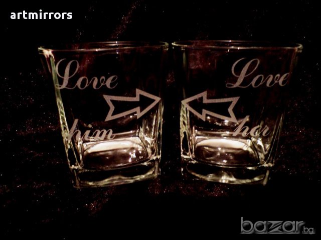 Гравирани чаши за уиски, снимка 3 - Ръчно изработени сувенири - 14516918