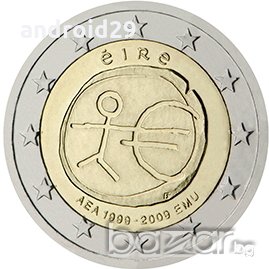 2 Евро монети (възпоменателни) емитирани 2009г (10г. на Икономически и Паричен съюз), снимка 13 - Нумизматика и бонистика - 15990617