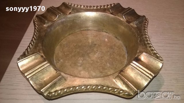 поръчан-Голям и масивен пураджииски пепелник-20/20/5см, снимка 3 - Антикварни и старинни предмети - 16318516