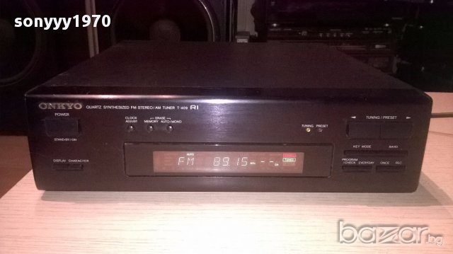Onkyo t-409 stereo tuner-made in japan-внос швеицария