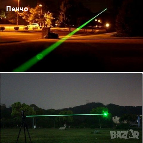 50Miles Професионален зелен лазер Лазерна показалка Lazer Pen + 18650 Батерия Видима светлина висока, снимка 3 - Оборудване и аксесоари за оръжия - 24364972