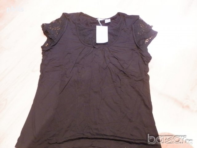 нова елегантна блуза с дантела L/xl, снимка 3 - Тениски - 11496752