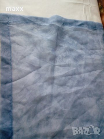 Каре в бледо синьо 57 х 57 см , снимка 1