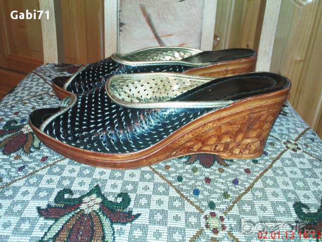 Чехли летни дамски от естествена кожа № 39, 20 лв., снимка 2 - Чехли - 12747081