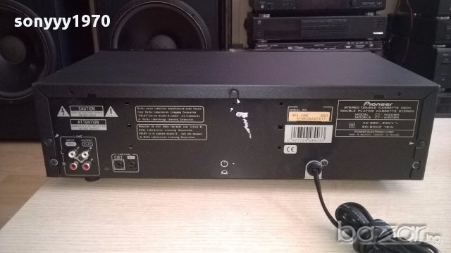 поръчан-Pioneer ct-w208r reverse/dolby bc nr-2 гнезда-внос швеицария, снимка 13 - Ресийвъри, усилватели, смесителни пултове - 15846282